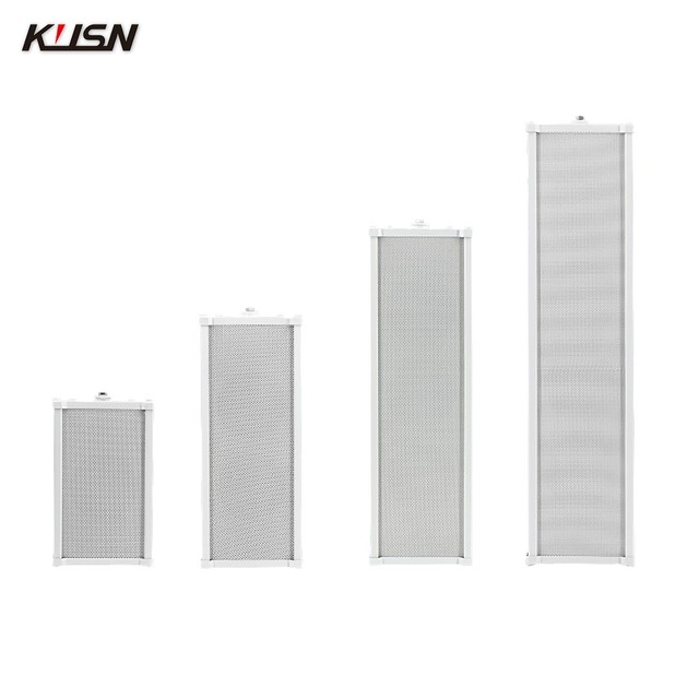 30W Waterproof Outdoor Column Array Speakers System Powered Column Aluminum Speaker Pa System for Station Park Garden Office