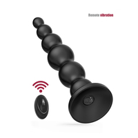 Perles anales vibrantes, plug anal rechargeable, plug anal flexible, masseur de prostate avec 10 modes de vibration, jouets anaux pour hommes et femmes