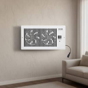 Ventilateur mural intelligent Vevor 6 x 12 pouces avec télécommande, chauffage et refroidissement, blanc, 25W, fonctionnement silencieux - Product Image 2