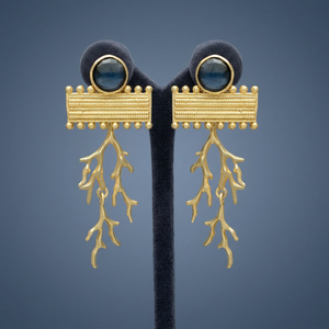Pendientes Colgantes de Latón Hechos a Mano, Chapados en Oro, Estilo Étnico Bohemio, para Bodas y Moda - Product Image 2