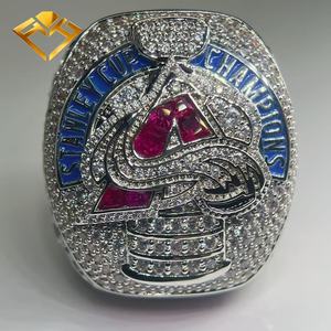 Anillo de Campeón H F <span class=keywords><strong>2022</strong></span> - Latón Chapado en Oro, Estilo Hip Hop, Unisex, para Boda, Compromiso, Uso Diario y Regalo de Aniversario - Product Image 6