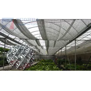 Folha de alumínio Sun Shade Net 50% 60% 70% Cooling Greenhouse Cover para Carport Plant Garden