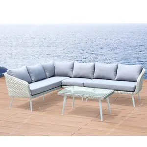 Popolare mobili da giardino PE di vimini/rattan outdoor divano componibile divano da giardino in rattan