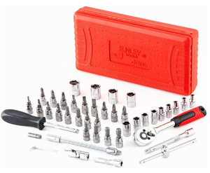 Bộ Cờ Lê Ổ Cắm Bộ Bánh Cóc Bộ Dụng Cụ Cơ Khí Ổ Cắm Mũi Khoan Để Sửa Chữa Ô Tô & Gia Dụng, Hệ Mét, Ổ Đĩa 1/4 Inch 46 Chiếc - Product Image 6