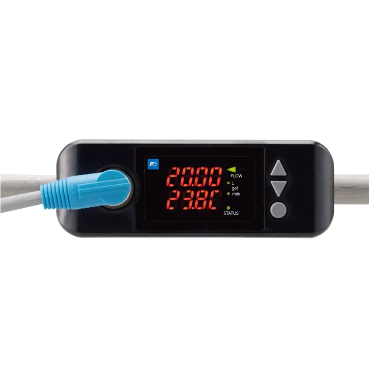 Harga murah pengiriman cepat 15mm clamp-on pipa kecil diameter Smart ultrasonik flowmeter untuk air