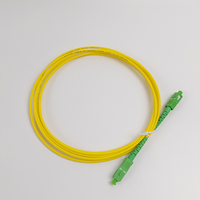 Cordon de brassage optique jaune Pigtail SC/APC G652D monomode LSZH 1M Simplex 2.0mm cordon de brassage à fibre optique