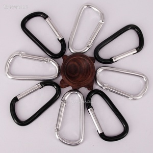 Moschettone a D in Lega di Alluminio Baichaoli 6.2*7 Argento/Nero con Logo Personalizzato per Industria Pesante e Miniere - Product Image 5