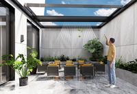 Diseño de techo moderno Superhouse diseños de techo simples y ventanas de aluminio de tragaluz motorizadas con ventilación mejorada
