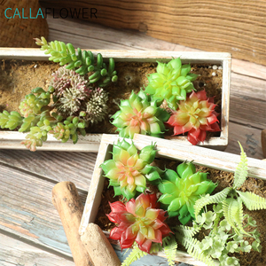 Mini Simulato Succulente Planter Unpotted di Loto Artificiale Succulente Affollamento Piante - Product Image 6