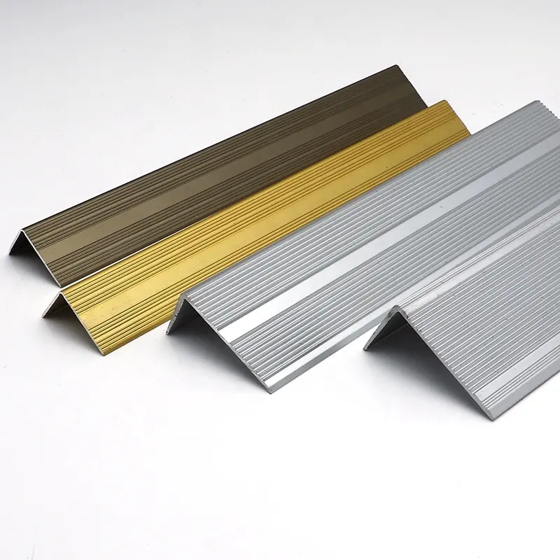 Cubierta de seguridad de bordes de Metal, suelo laminado sólido, antideslizante, escalera de aluminio, para exteriores