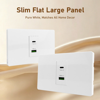Prise murale de charge multi-ports JINMAI F6E USB-A + Type-C |   Courant nominal de 1,5 A |   Classement IP22 |   Câble de 1,8 m |   Prise électrique