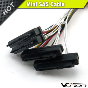 Nội Bộ 36 pin Mini SAS SFF-8087 máy chủ để 4 SFF-8482 mục tiêu SAS đĩa cứng và cáp điện <span class=keywords><strong>Sata</strong></span> 100cm - Product Image 3