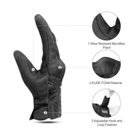 Gants de course antidérapants toutes saisons, gants de moto avec fonctionnalité tactile pour le cyclisme et les sports de plein air