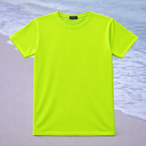 Camiseta de manga corta y cuello redondo, color neón, hecha de TK S/J (Single Jersey) 100% poliéster 145-150 gsm (26) - Product Image 3