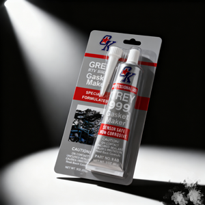 Sellador de Silicona <span class=keywords><strong>Gris</strong></span> Directo de Fábrica, Resistente a Altas Temperaturas, 85g RTV, para Bomba de Auto, Adhesivo - Product Image 1
