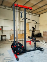 Equipo de entrenamiento PINJIAN: Estación de fuerza con máquina de cable para dominadas y remo alto/bajo