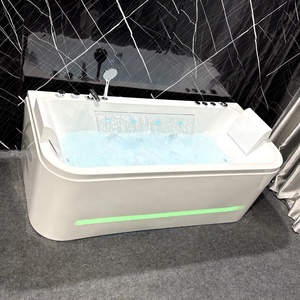 Baignoire à remous design cascade <span class=keywords><strong>avec</strong></span> jets d'hydro-massage, en acrylique, double spa, <span class=keywords><strong>jacuzzi</strong></span> <span class=keywords><strong>avec</strong></span> LED - Product Image 4