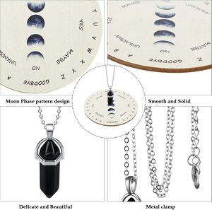 운세 달 상 진자 보드 다우징 운세 형이상학적 메시지 나무 조각 보드 - Product Image 4