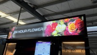 Distributeur automatique de fleurs avec réfrigération, service 24h/24, casier à bouquets pour fleurs fraîches