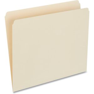 Dossiers de classement universels en papier manila à languette supérieure, coupe droite, simple épaisseur, avec logo personnalisé, pour bureau, boîte de 100 - Product Image 3