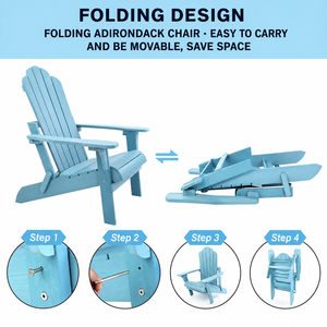 <span class=keywords><strong>Fauteuil</strong></span> <span class=keywords><strong>Adirondack</strong></span> moderne imperméable avec coussin, en <span class=keywords><strong>plastique</strong></span> et bois, pliable, pour l'extérieur, pour les parcs et les hôtels - Product Image 4