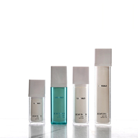 Échantillon Gratuit - Flacon Pompe Airless en Plastique ABS AS PP Blanc Transparent 15ml 30ml 50ml pour Crème Visage Cosmétique - Flacon Vide en Plastique