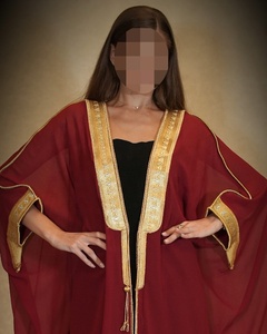 Capa personalizada para mujeres musulmanas, nuevo diseño <span class=keywords><strong>de</strong></span> Abaya, Abayas negras islámicas, Bisht para musulmanes - Product Image 6