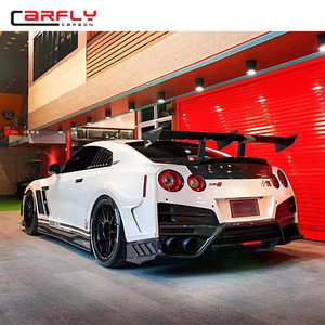 Top Secret FRP paraurti posteriore con diffusore in carbonio per Bodykit <span class=keywords><strong>NISSAN</strong></span> GTR R35 2008-2023 - Product Image 3
