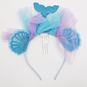 Disfraz <span class=keywords><strong>de</strong></span> Halloween para Niñas, Falda <span class=keywords><strong>de</strong></span> Princesa Sirena, Vestido <span class=keywords><strong>de</strong></span> Tul con Degradado Azul y Morado, con Varita Mágica, Inspirado en TV y Películas - Product Image 4