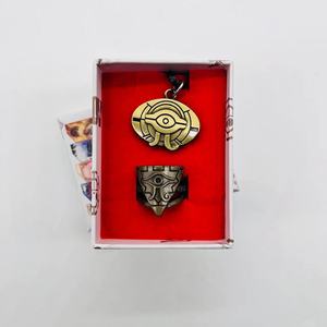 Yu-Gi-Oh Millennium Artifact Necklace Set Anime Tin Cane Wisdom Wheel Eye Ring Colgante Conjunto de dos piezas - Product Image 6