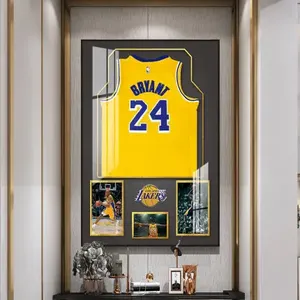 Vente flash : impressions sur verre de luxe, design de vêtements de stars de la <span class=keywords><strong>NBA</strong></span>, décoration moderne pour la maison, peinture murale, toile, huile, taille personnalisée - Product Image 6