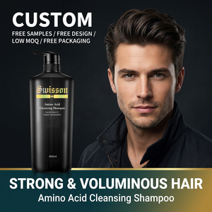 Shampooing <span class=keywords><strong>Homme</strong></span> Acides Aminés Contrôle Sébum et Volume Nettoyage Profond <span class=keywords><strong>pour</strong></span> <span class=keywords><strong>Cheveux</strong></span> <span class=keywords><strong>Bouclés</strong></span> Rafraîchissant & Végétalien 800ml OEM Salon - Product Image 2
