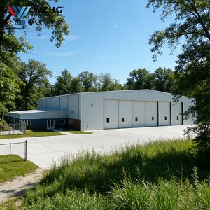 Entrepôt industriel en acier structurel de haute qualité, imperméable, avec une durée de vie de 50 ans et une résistance au vent de plus de 121 mph - Product Image 1