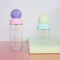 Flacon pulvérisateur PET esthétique et mignon avec bille supérieure, 60 ml 100 ml, atomiseur vide pastel macaron pour fixateur de maquillage et spray facial