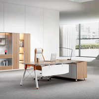 Meubles de bureau haut de gamme Liyu, élégante table de direction en bois, design moderne unique, convertible pour usage général