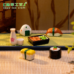<span class=keywords><strong>Mini</strong></span>-ornements décoratifs DIY pour maison de poupée : Simulation de micro-paysage de cuisine japonaise, accessoires de jeu alimentaire - Product Image 3