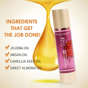 Produits de soins capillaires personnalisés Huile de ricin biologique Marque privée Huile capillaire naturelle à l'avocat Protection thermique Huile de jojoba Lissage des cheveux - Product Image 4