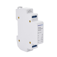 Protector contra sobretensiones de señal de control de 12V CC y 485, 5kA en 10kA Imax, ≤330V, carcasa de PBT para protección contra rayos en CCTV, energía solar y redes POE