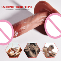 Dildo en silicone liquide de haute qualité 15 cm, double couche, simulation manuelle, pénis super grand, jouets sexuels pour femmes, masturbateur, vente en gros