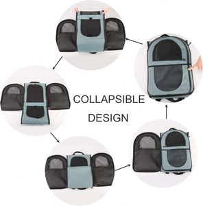 Muestra Gratis, Mochila Plegable para Perros de Calidad Premium, Transportín Transparente para Gatos, Bolsa de Viaje para Mascotas, Apta para Viajes en Avión, para Cachorros - Product Image 3
