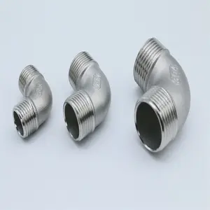 Factory Outlets Cf8m Stainless Steel Female Thread 90 Degree Reducer Elbow Fittings