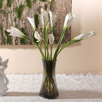 Centres de table pour la chambre à coucher, maison, bureau, décorations de vases, fleurs artificielles de lys calla