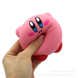 Pu Foam Kirby Stress Relief Toy Slow <b>Rebound</b> Decor Gift For Kids 2 To 4 Years Unisex - Product Image 5