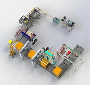 Sistema de Paletización Robótica, Pinza Lateral, Valla de Seguridad, Placa Base, Control Eléctrico PLC para Embalaje de Papel, Operación Automática Fácil - Product Image 6