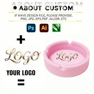 Cenicero de Silicona Circular Cuadrado Resistente a Altas Temperaturas con Logotipo Personalizado en Nueve Colores, Creativo y con Personalidad, para Artículos del Hogar - Product Image 2