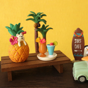 Cute Zakka Resin Ornaments Japanese Hawaiian Style Animal Miniature Landscape Desktop Decoration Handmade Craft Ice Cream Shape - Product Image 3