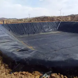 Fodera per laghetto in geomembrana HDPE con rivestimento per diga di resistenza ai raggi UV al 100% di materie prime vergini