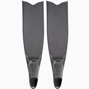 Aletas Leaderfins PP personalizables, largas, de TPR o LF 3K, negras, con tejido twill liso - Product Image 2