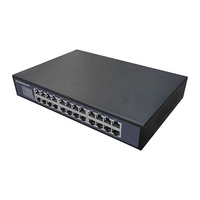EWIND Matel casing CCTV penuh dupleks, saklar Eternet 24 port Gigabit penuh dan setengah dupleks untuk kamera IP