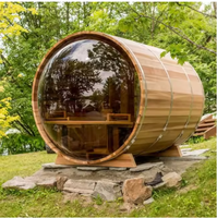Ruang Sauna Hammam Elektrik Modern Kelas Atas Berbahan Kayu Cedar Kanada dengan Panel Kontrol Komputer dan Ukuran yang Dapat Disesuaikan
